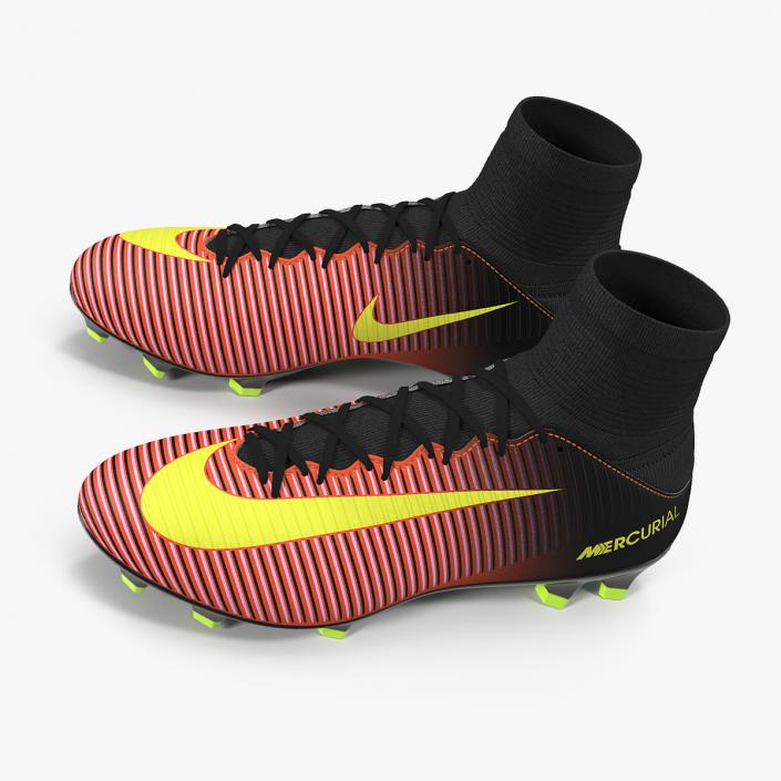 Soccer Cleats Nike Mercurial Veloce Red 3D model