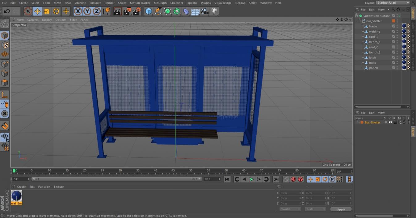 3D Bus Shelter