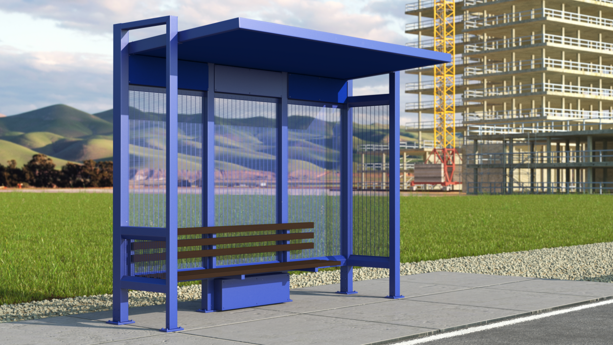 3D Bus Shelter