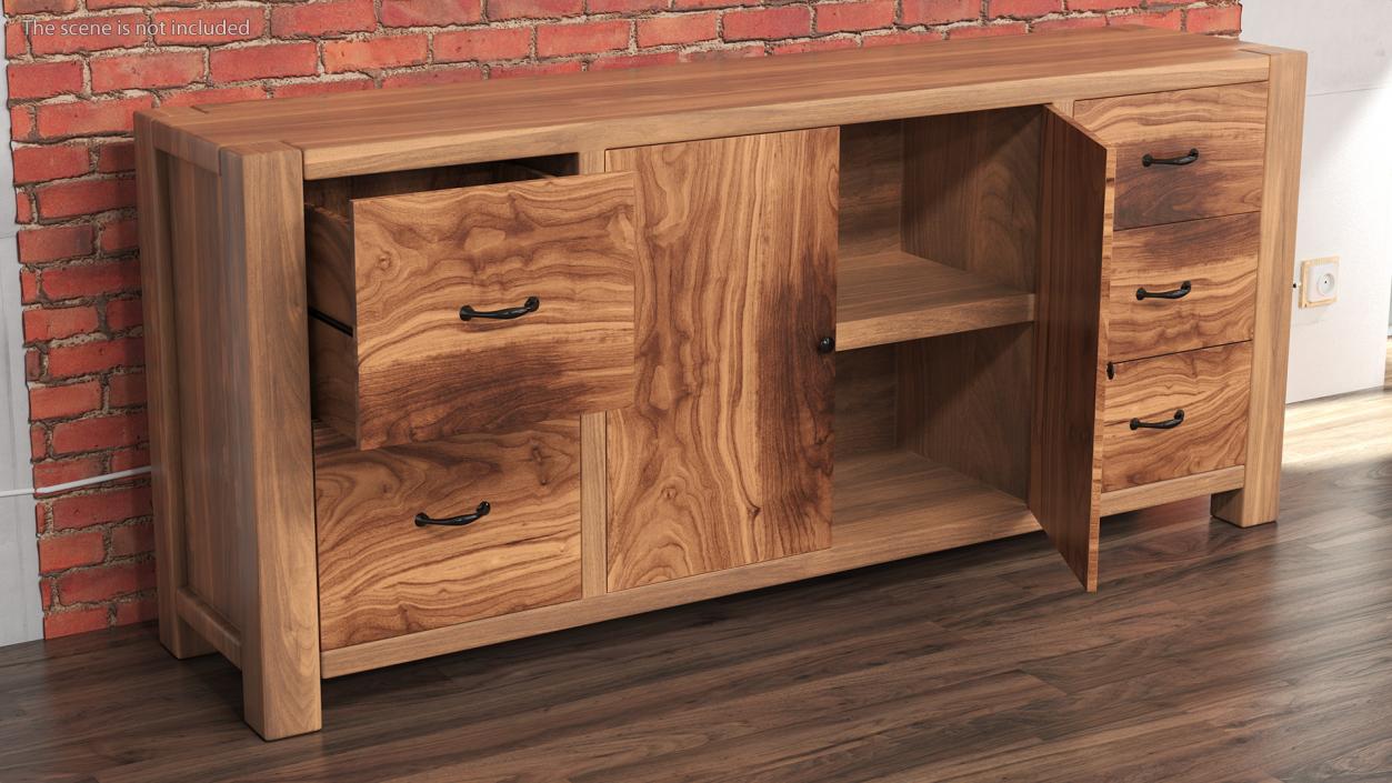 Manchester Buffet Sideboard 3D