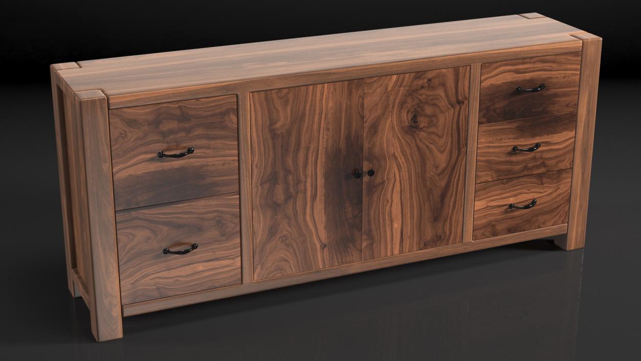 Manchester Buffet Sideboard 3D