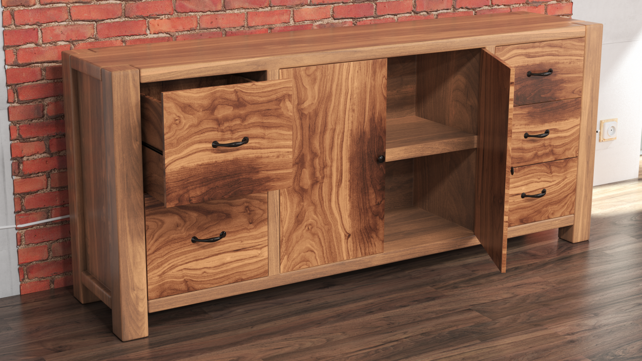 Manchester Buffet Sideboard 3D