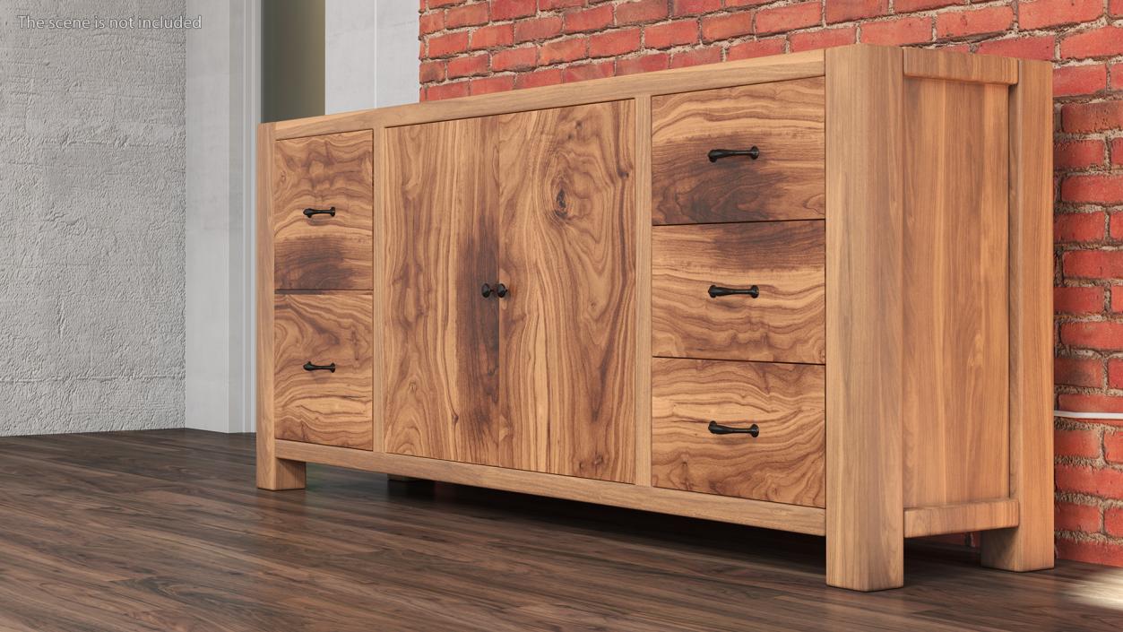 Manchester Buffet Sideboard 3D