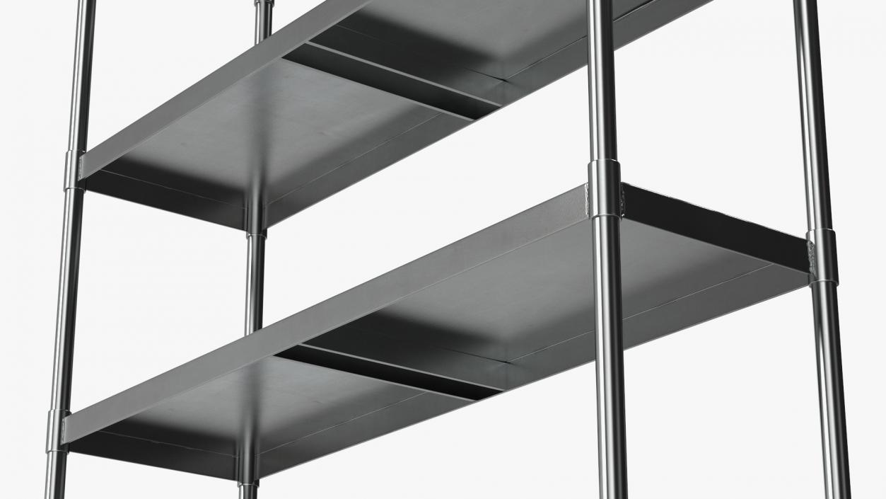 3D model Industrial Metal Shelving Unit