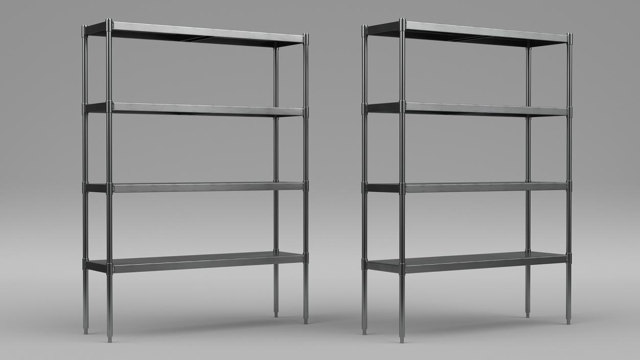 3D model Industrial Metal Shelving Unit