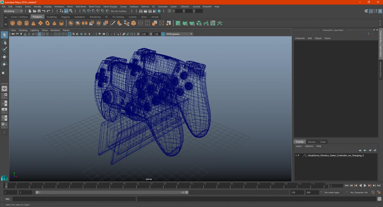 DualSense Wireless Game Controller on Charging Station 3D model