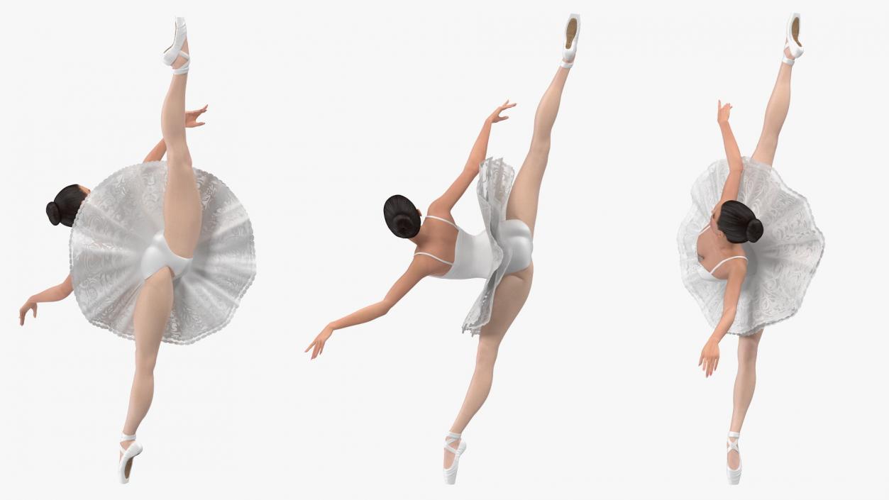 3D Ballerina Rigged