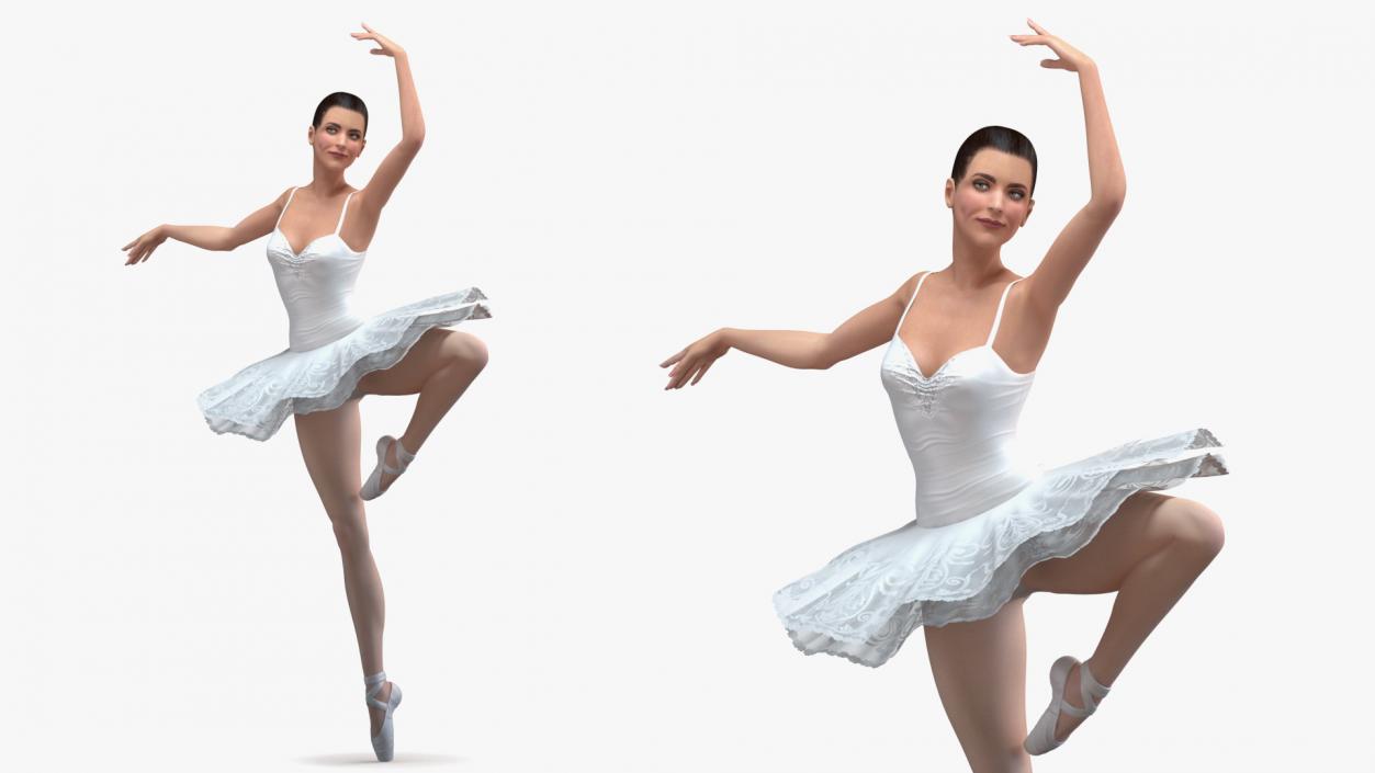 3D Ballerina Rigged