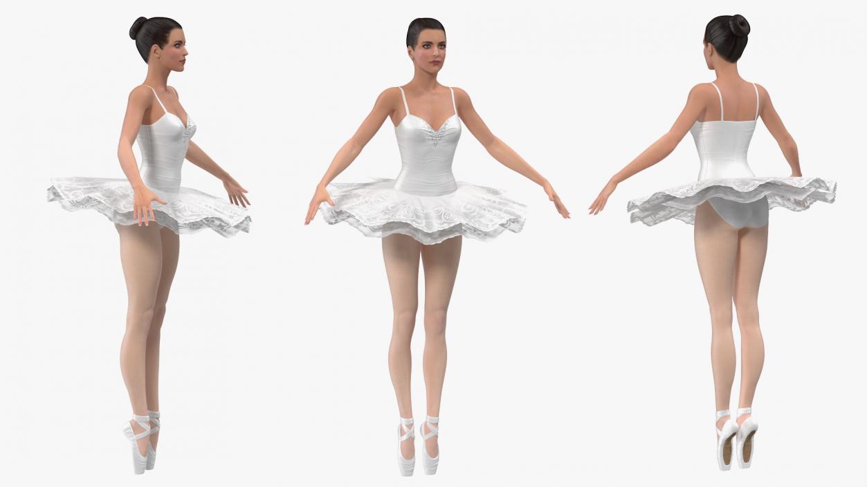 3D Ballerina Rigged