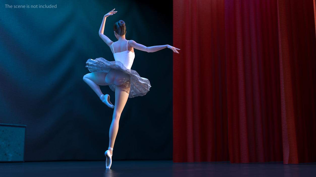 3D Ballerina Rigged