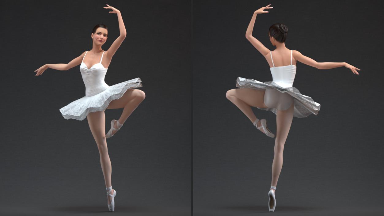 3D Ballerina Rigged