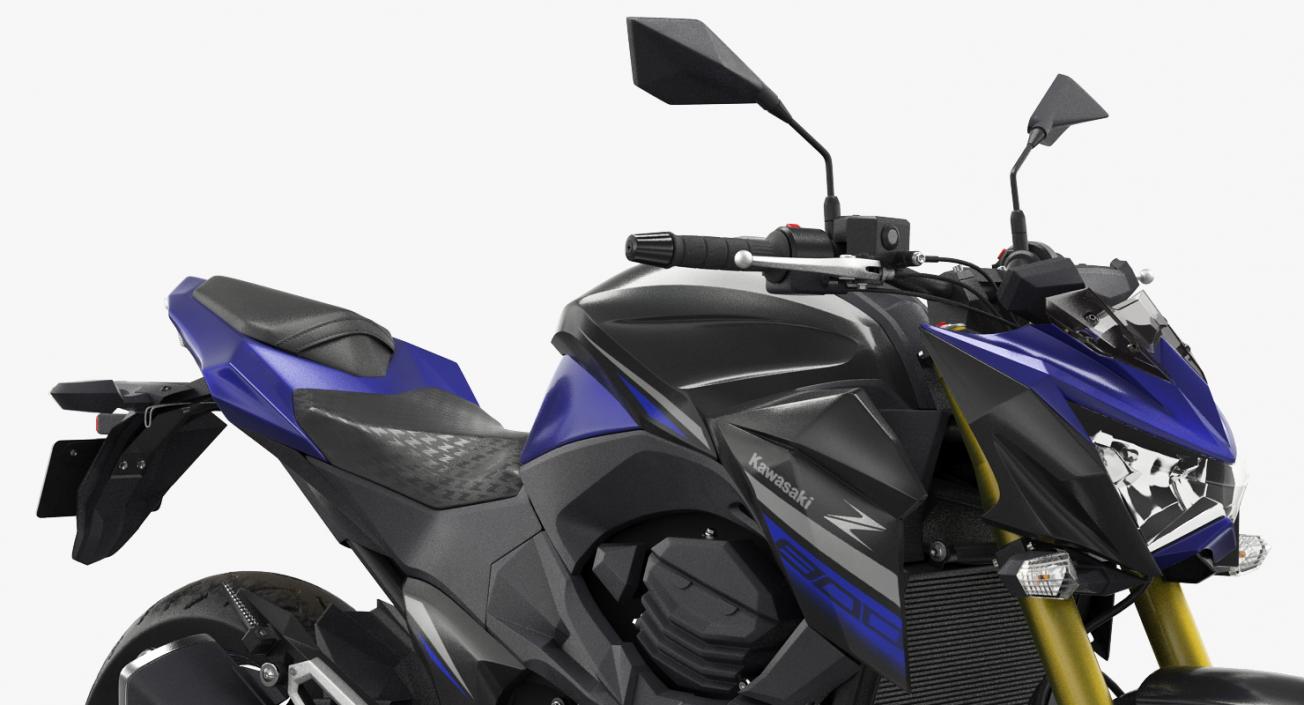 3D Standard Motorcycle Kawasaki Z800 2016 model