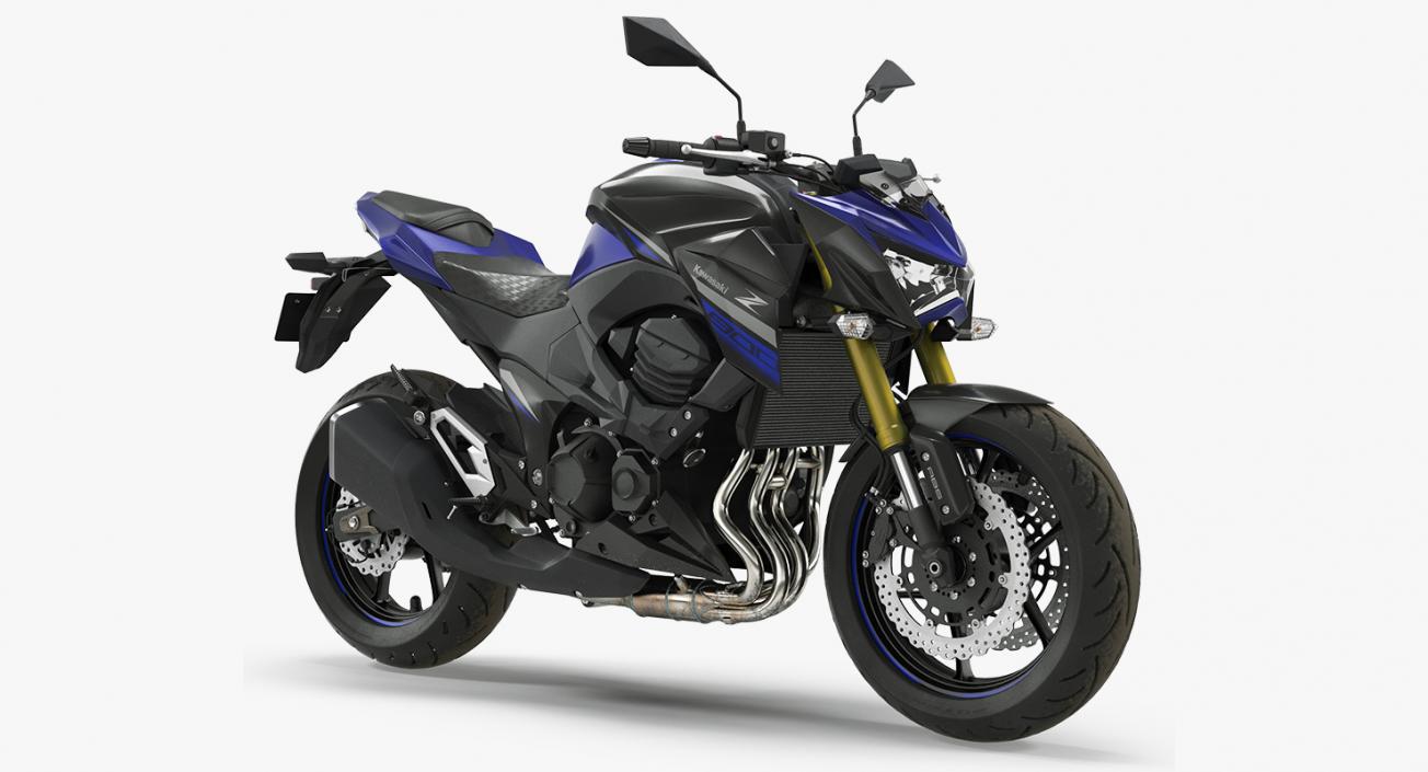 3D Standard Motorcycle Kawasaki Z800 2016 model