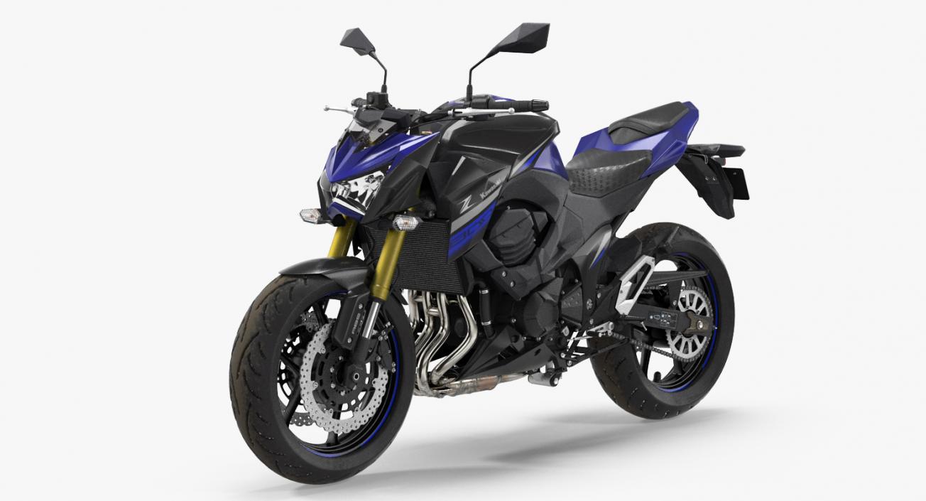 3D Standard Motorcycle Kawasaki Z800 2016 model