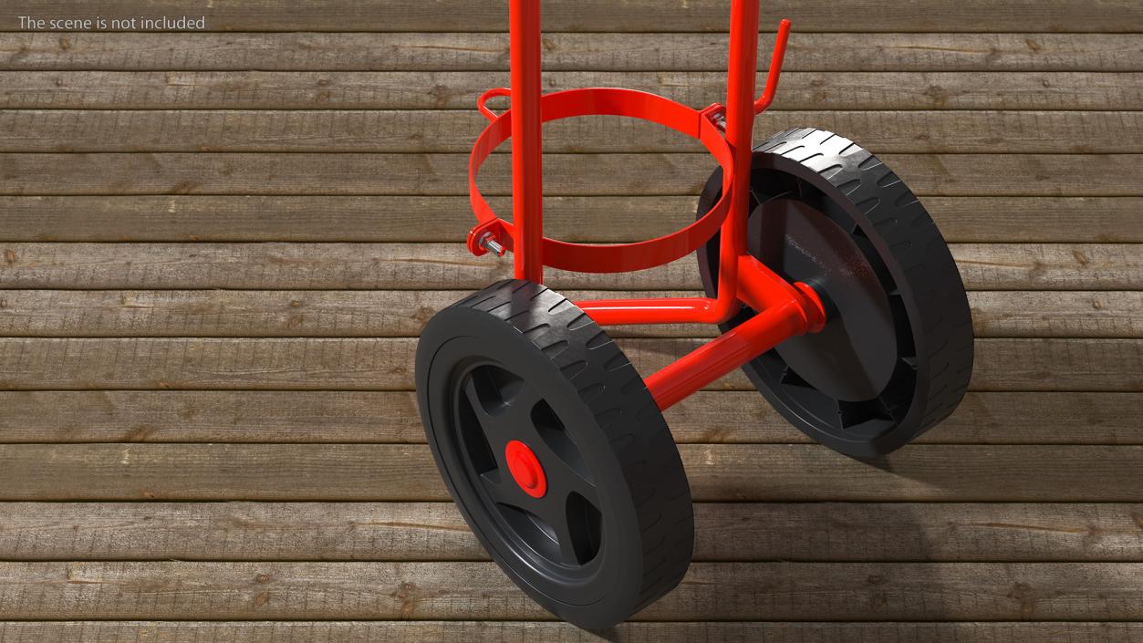 Trolley for Fire Extinguisher 3D model