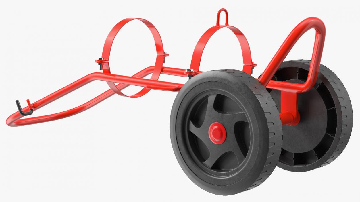 Trolley for Fire Extinguisher 3D model