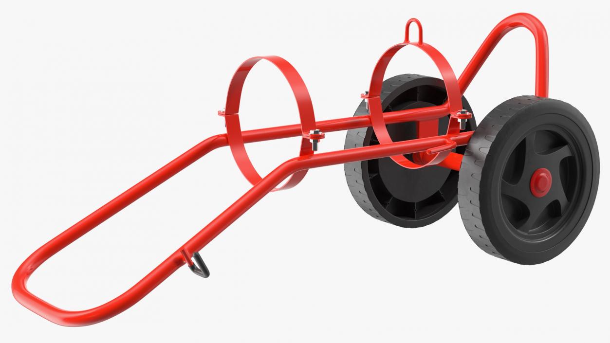 Trolley for Fire Extinguisher 3D model