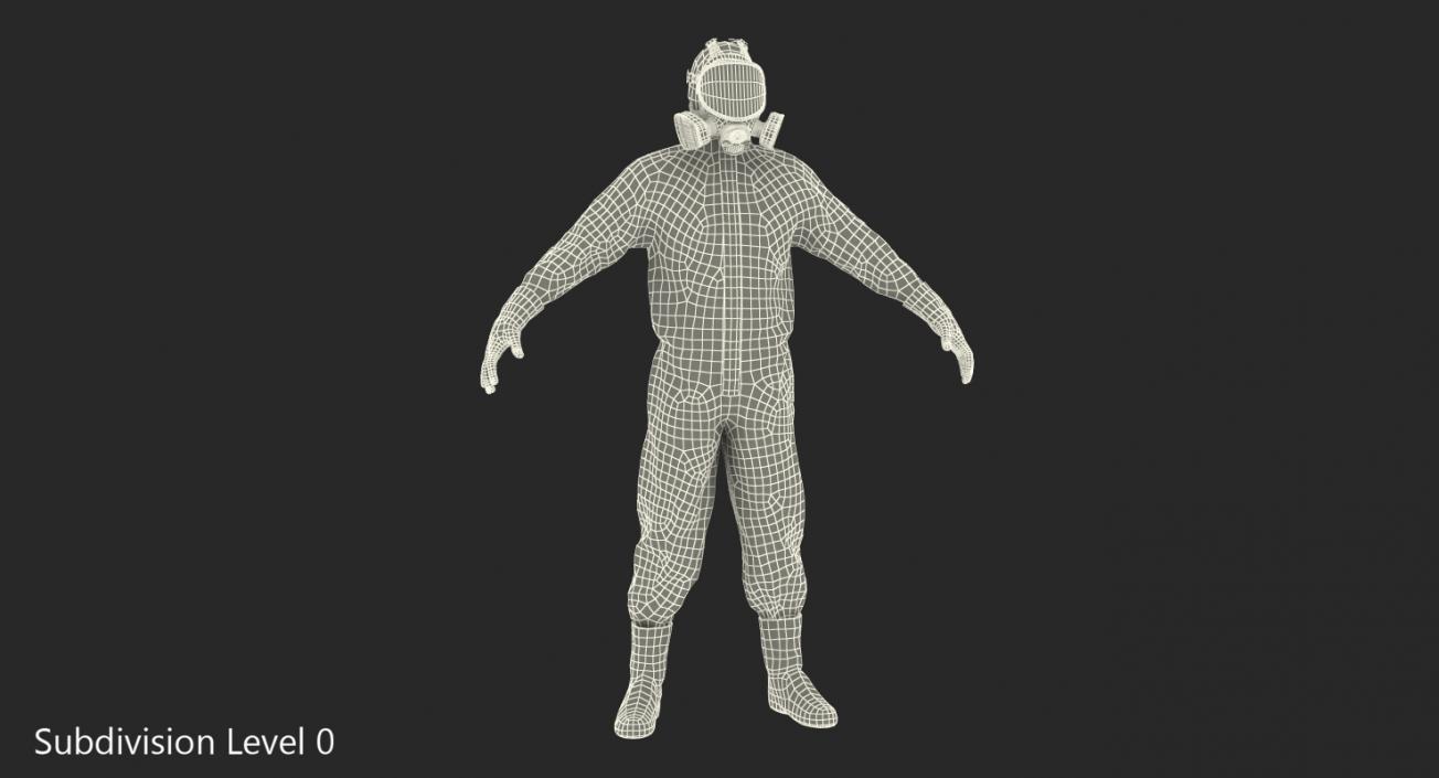 Hazmat Removal Worker Neutral Pose 3D model