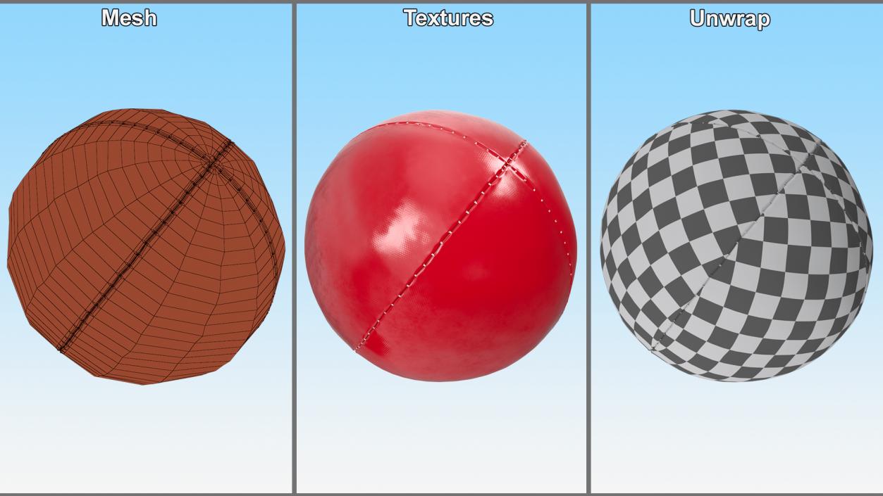 3D Freestyle Ball Red model