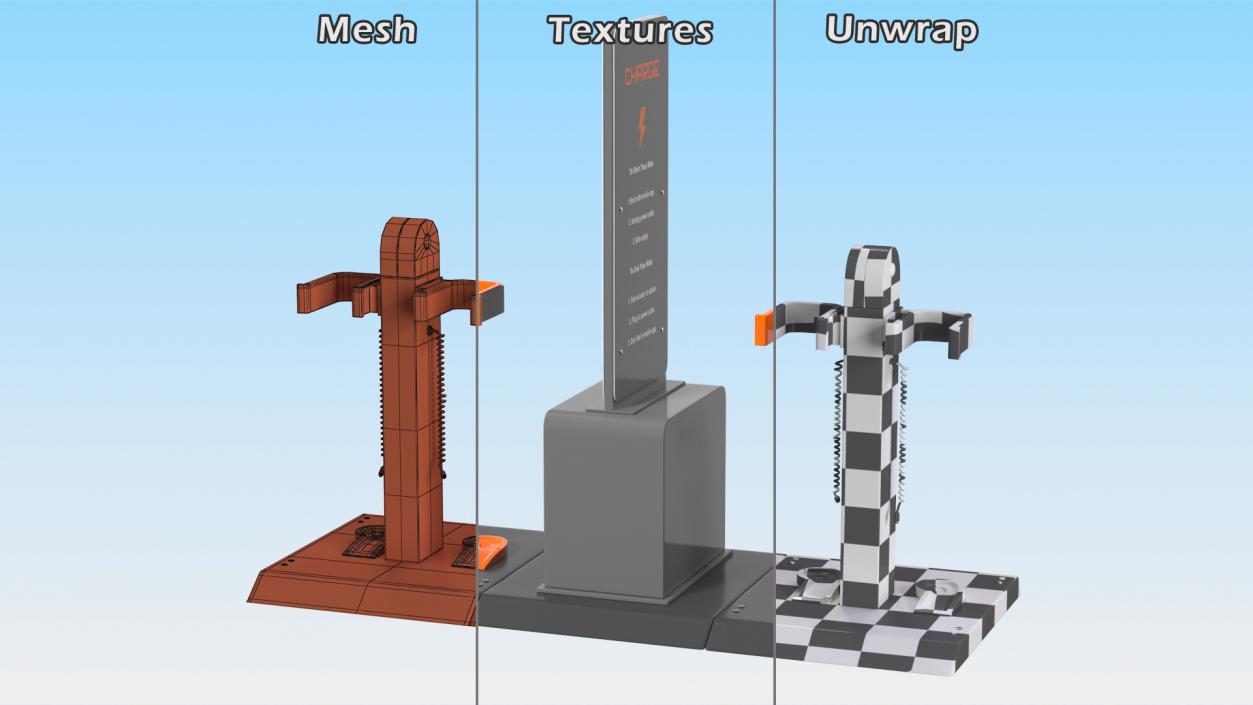 Scooter Charging Station 3D model