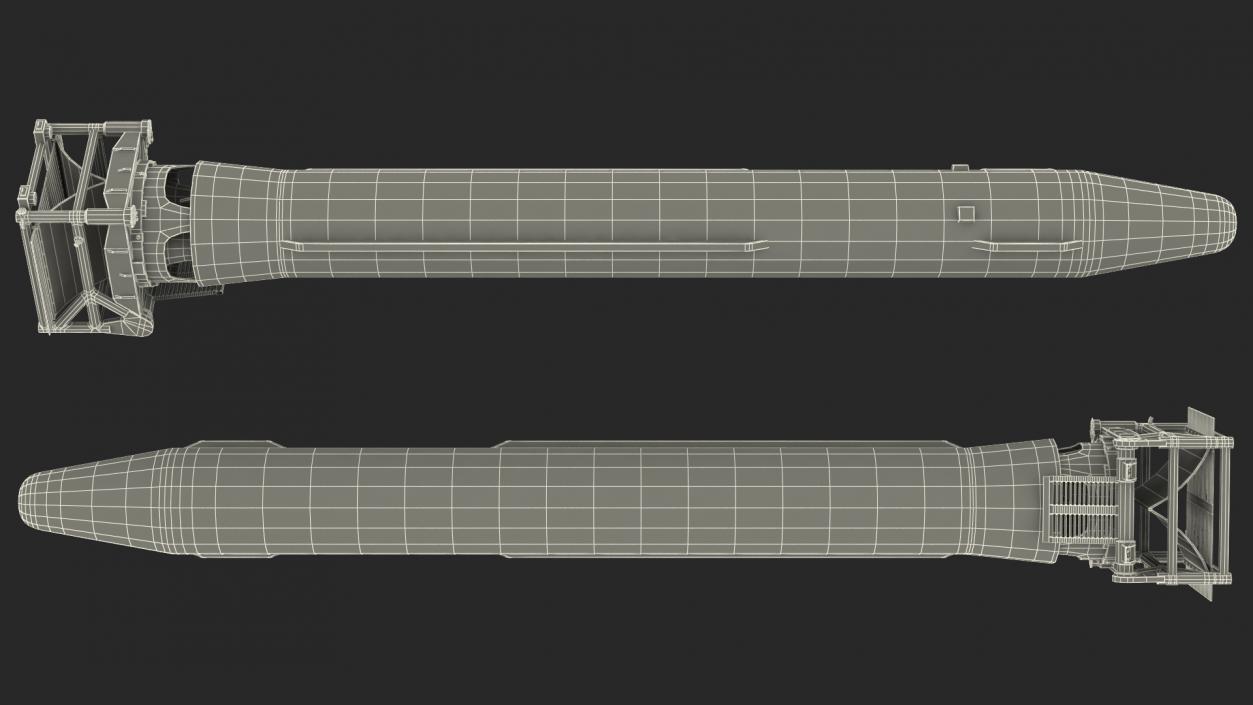 3D Hwasong-15 Intercontinental Ballistic Missile Clean