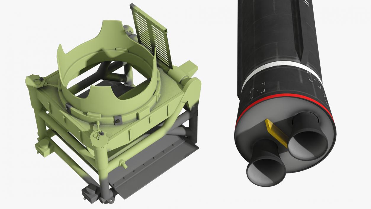 3D Hwasong-15 Intercontinental Ballistic Missile Clean