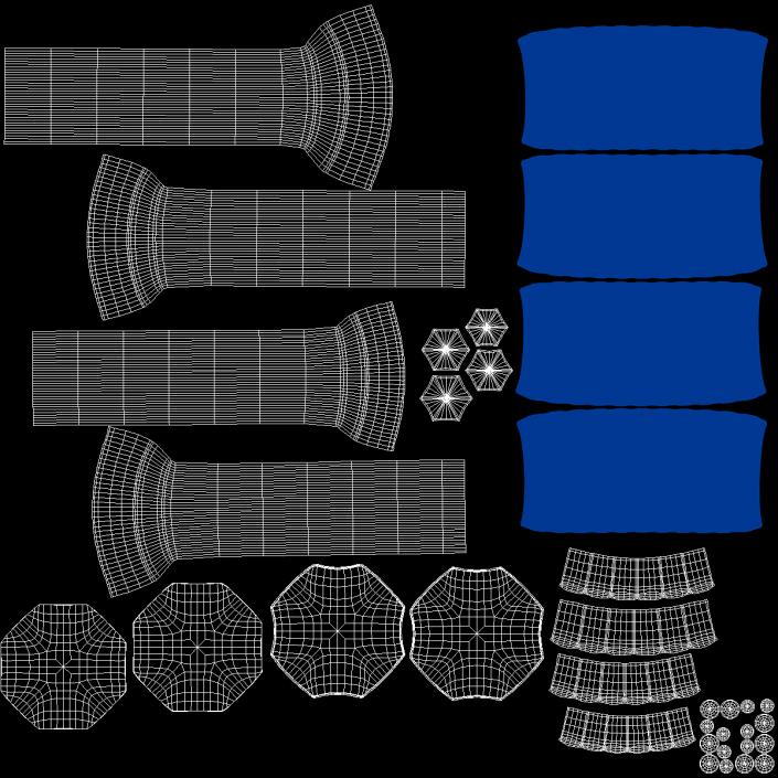 Heavy Duty Lug Cross Wrench 3D