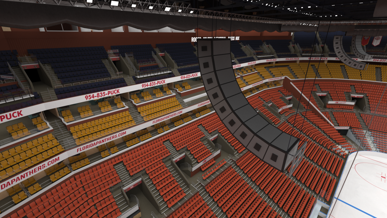 3D Interior FLA Live Arena model