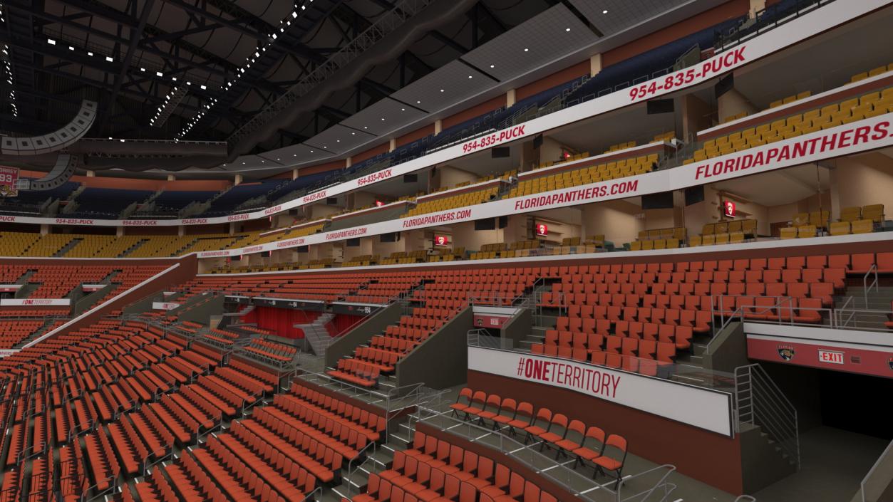 3D Interior FLA Live Arena model