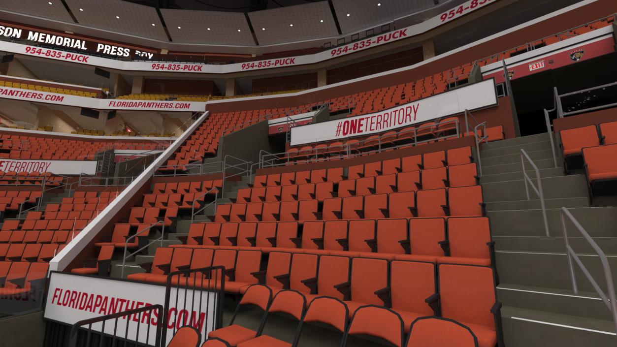 3D Interior FLA Live Arena model