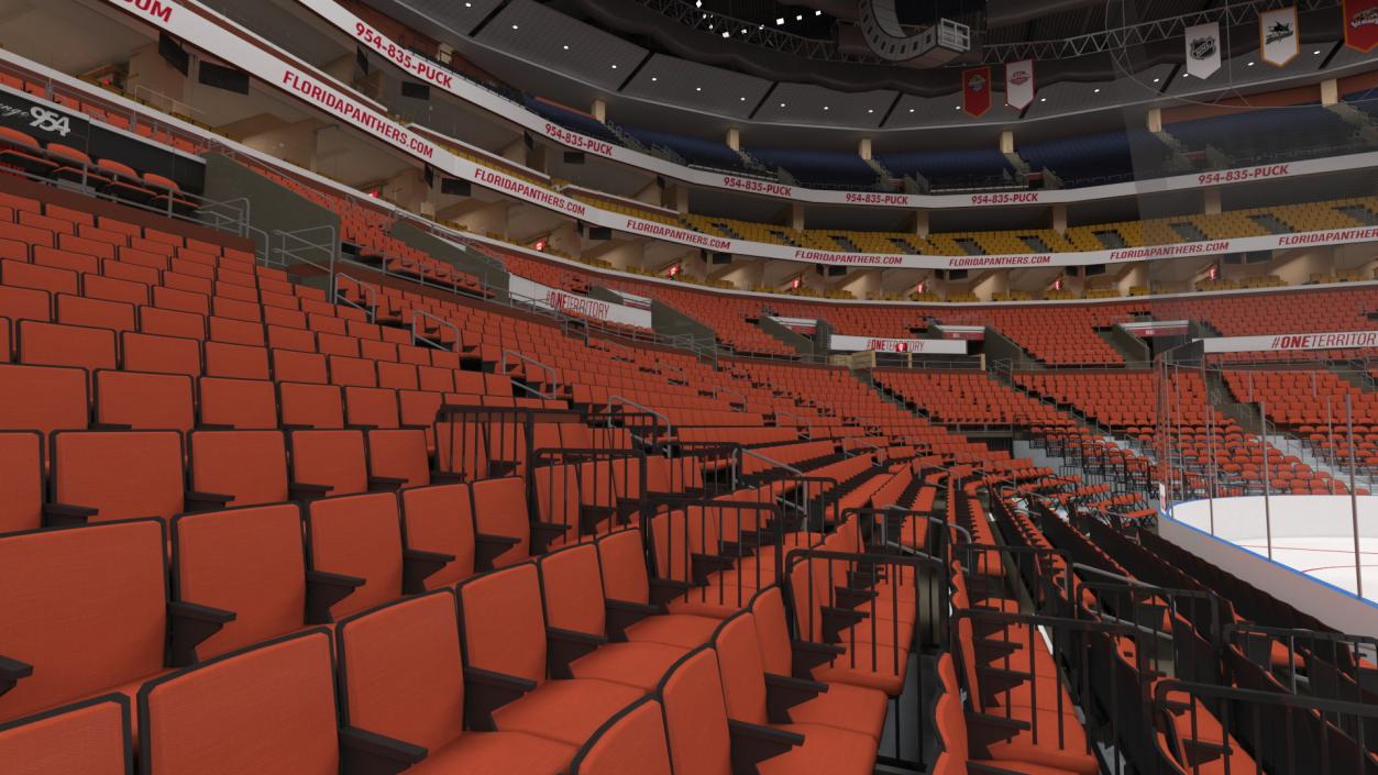 3D Interior FLA Live Arena model