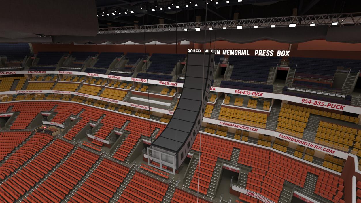 3D Interior FLA Live Arena model