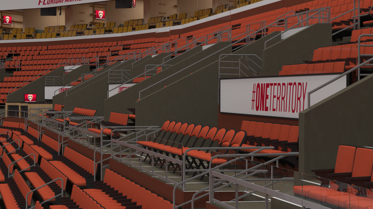 3D Interior FLA Live Arena model