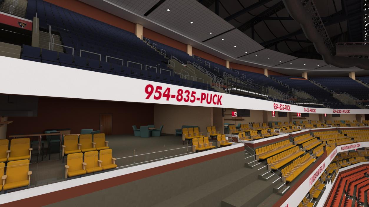 3D Interior FLA Live Arena model