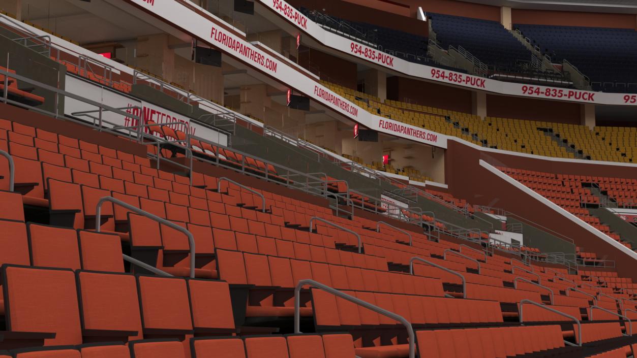 3D Interior FLA Live Arena model