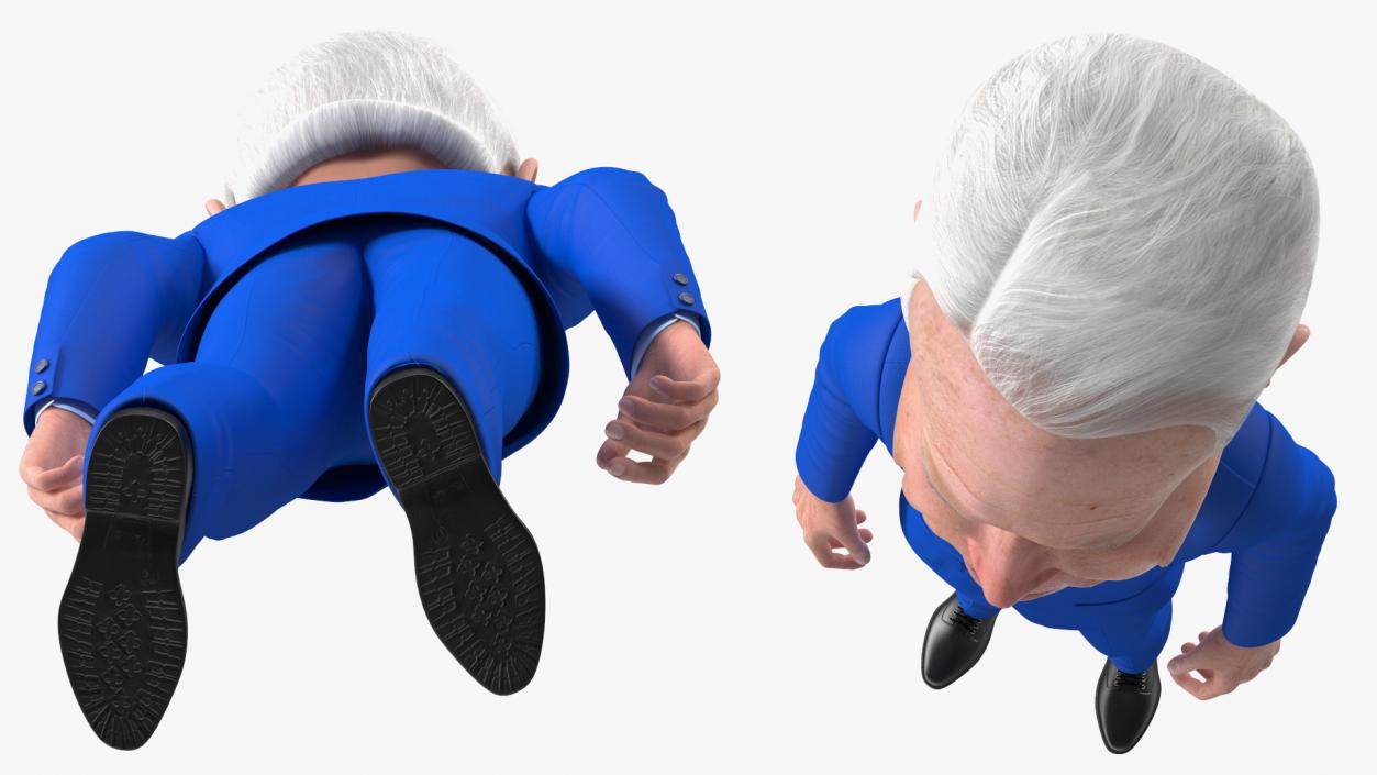 3D model Cartoon Joe Biden Smiling