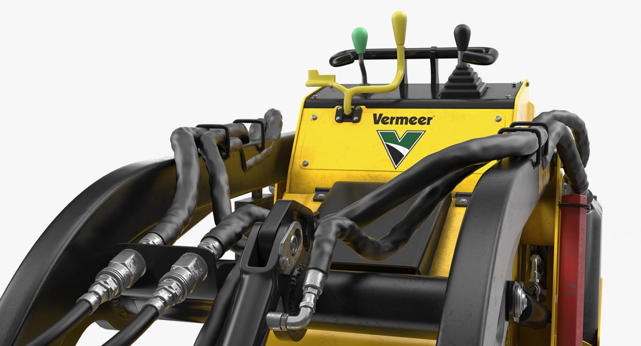 3D Vermeer S450TX Skid Steer Loader Mixer Dirty Rigged