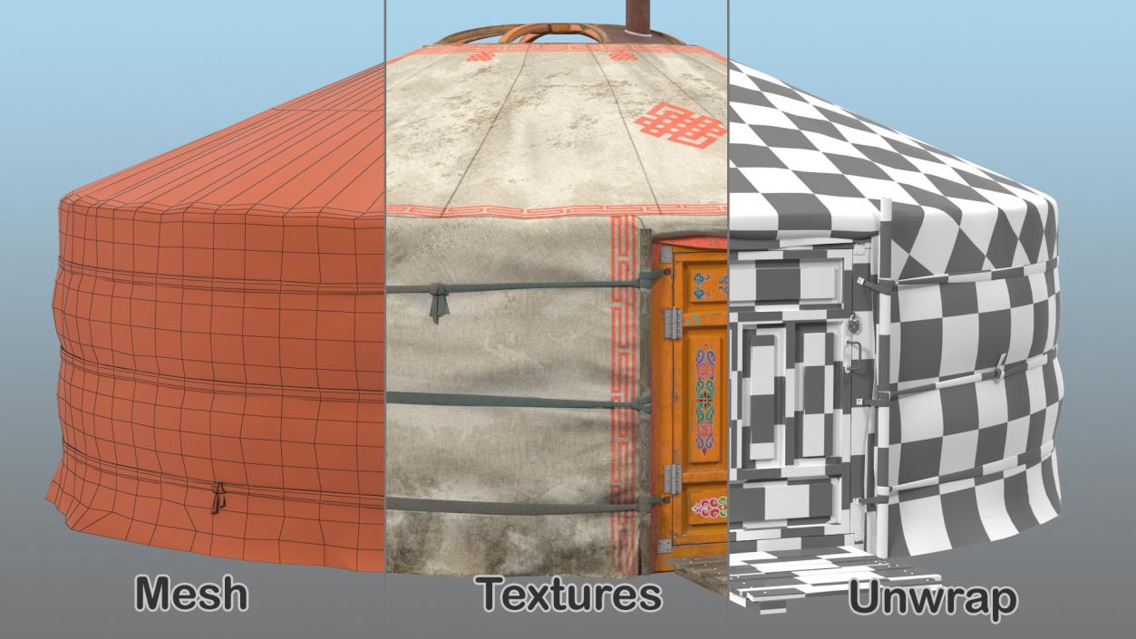 3D Teepee and Yurt Collection