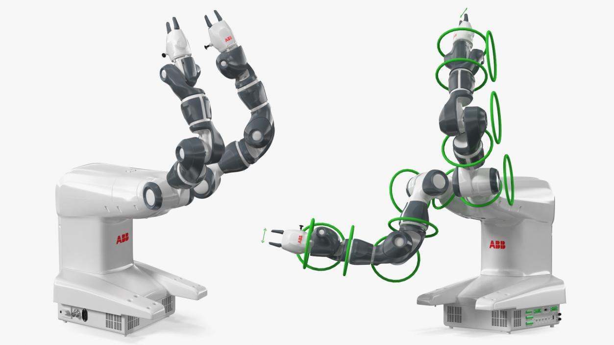 3D model ABB YuMi IRB 14000 Collaborative Robot Rigged