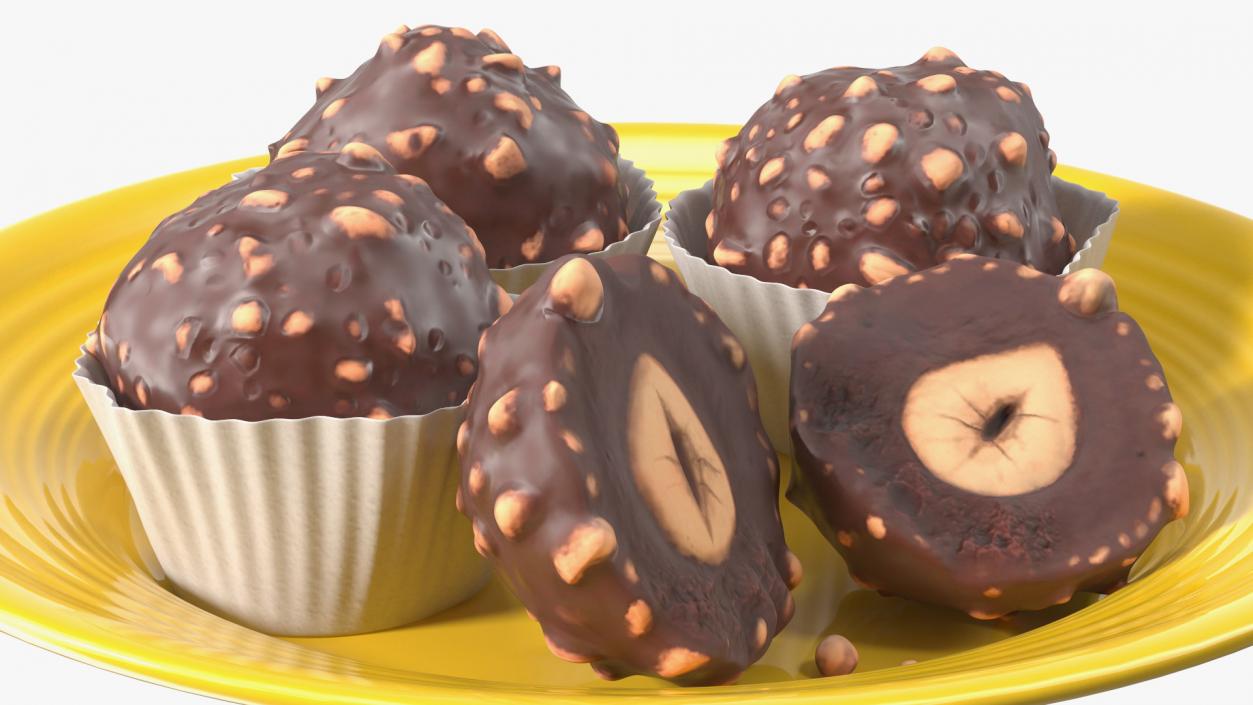 3D Chocolate Hazelnut Truffle