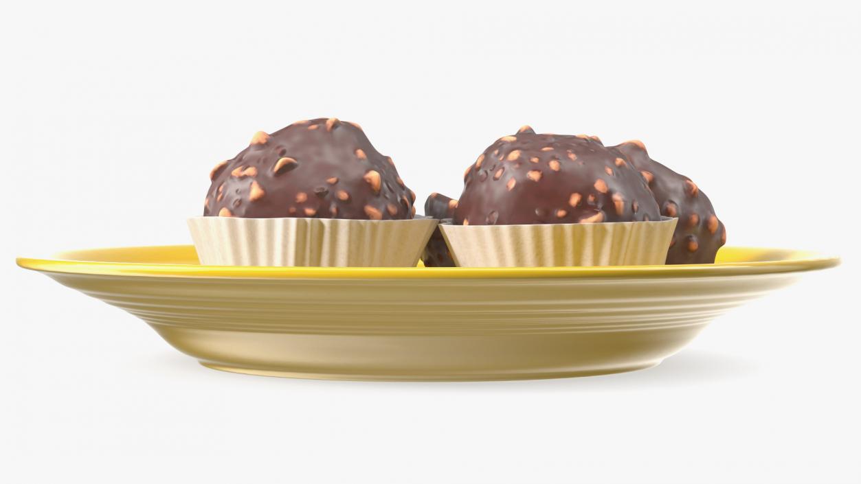 3D Chocolate Hazelnut Truffle