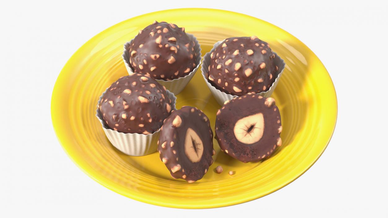 3D Chocolate Hazelnut Truffle