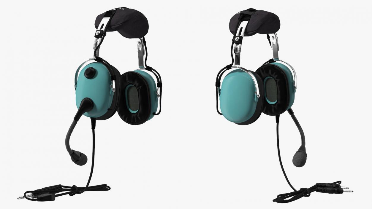 Aviation Headset Hanging 3D model