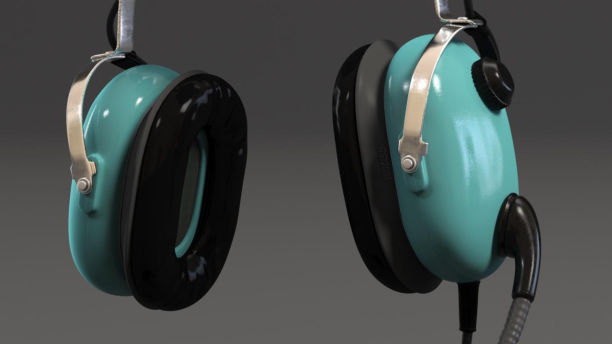 Aviation Headset Hanging 3D model