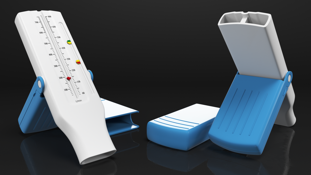 3D model Peak Flow Meter with Case