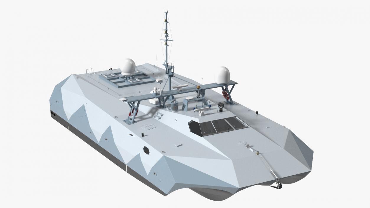 3D M80 Stiletto Stealth Naval Ship Rigged model