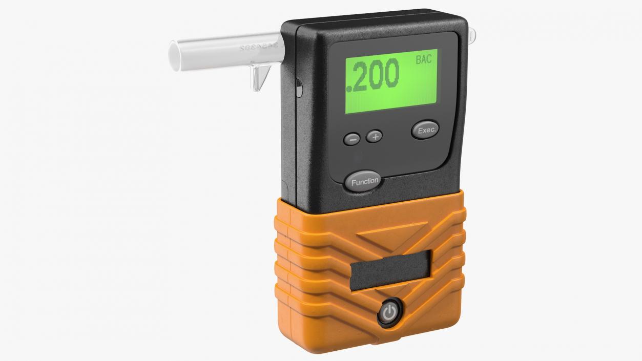 Portable Breath Alcohol BAC Tester 3D model