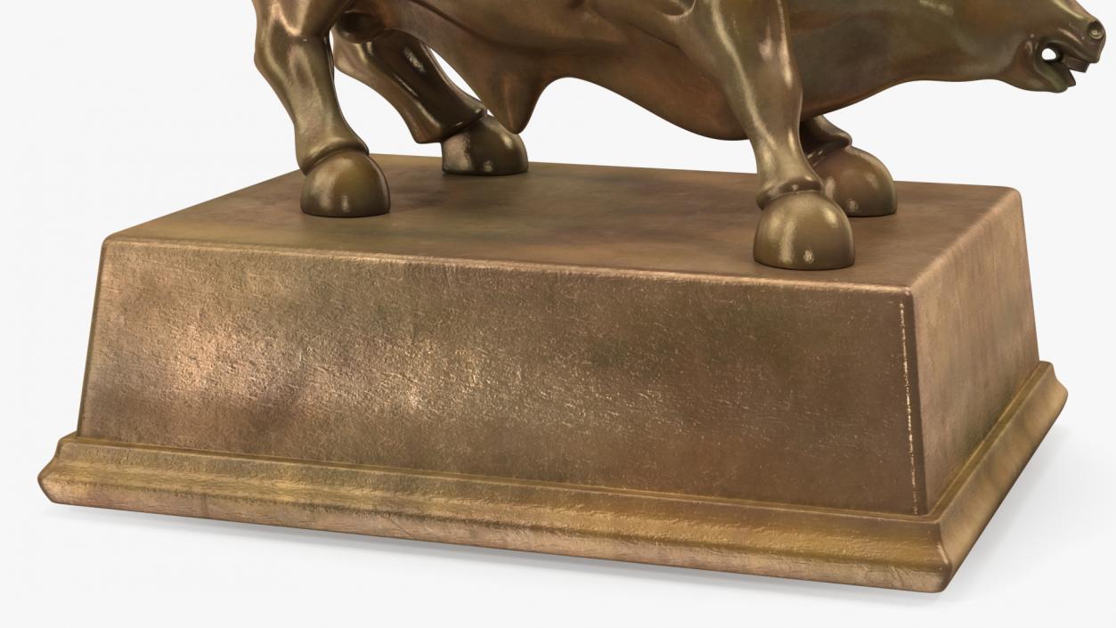 3D Bronze Bull Statue model