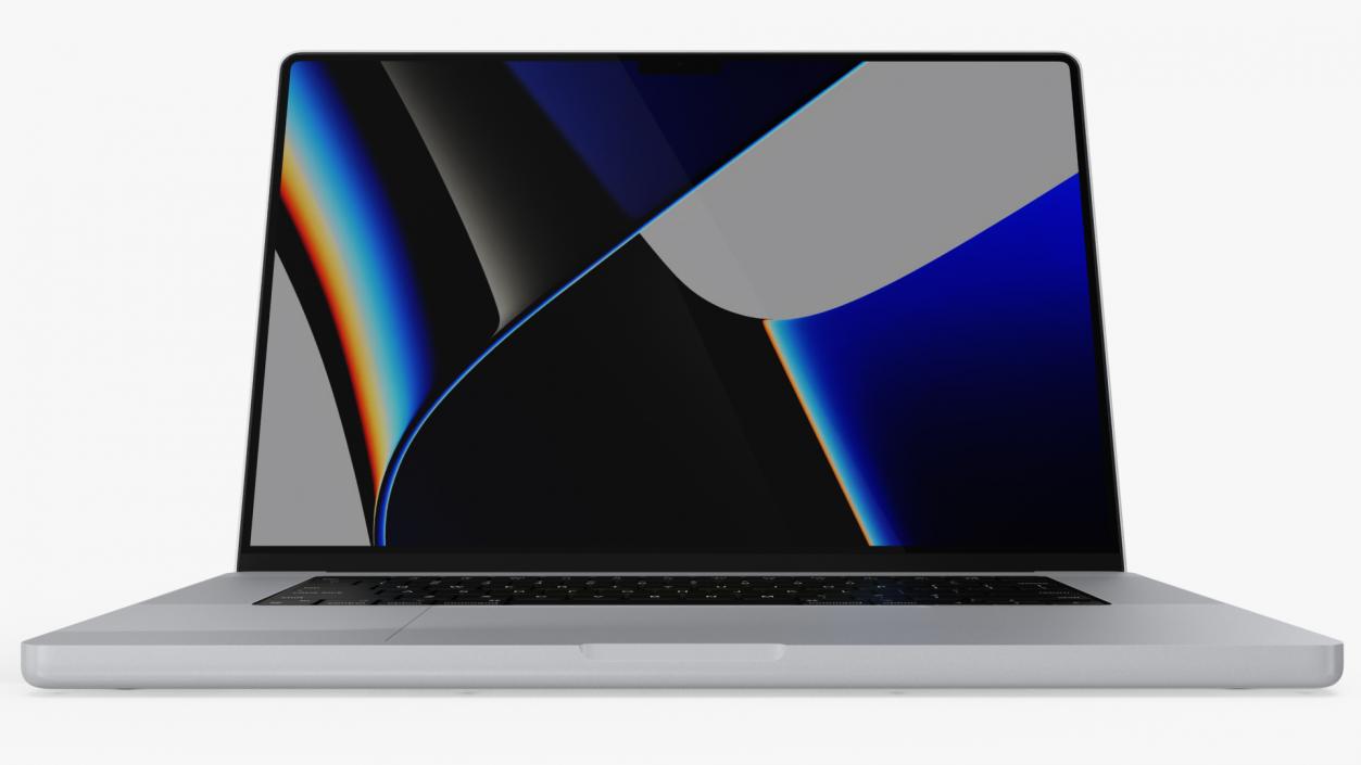 Apple MacBook Pro 16 inch Silver 3D