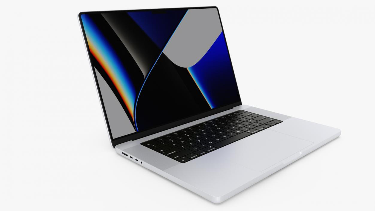 Apple MacBook Pro 16 inch Silver 3D